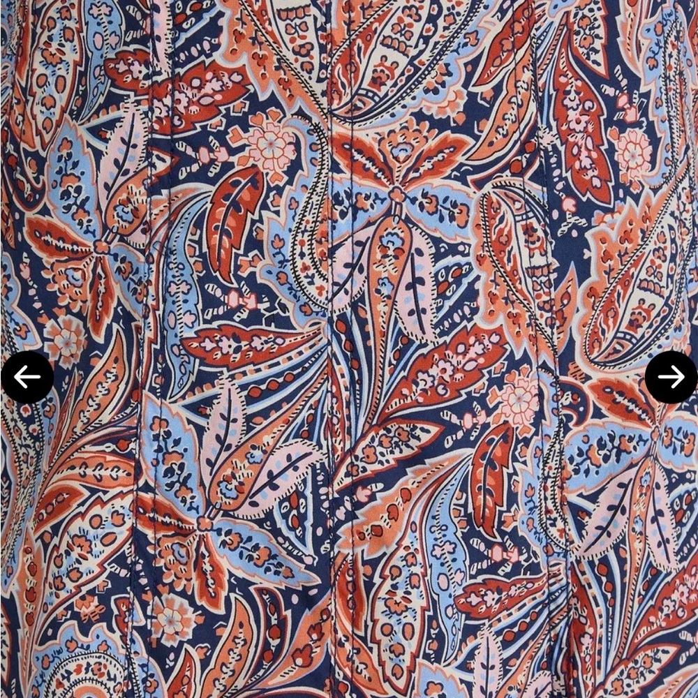 Veronica Beard Jolie Paisley Midi Dress - Picture 5 of 9